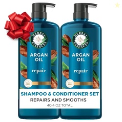 Herbal Essences Argan Oil Repair Shampoo & Conditioner Set, Moisturizes & Smoothes, Paraben-Free, Color-Safe, pH-Balanced, Citrus Scent, 20.2 Fl Oz, 2-Pack