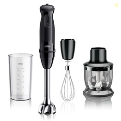 Braun MQ50202M MultiQuick Vario 5 Handheld Blender  21-Speed Stick with Turbo Boost, Stainless Steel Blades, EasyClick System, 500W, Chopper, Whisk, Masher  Immersion Blender for Smoothies
