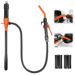 2.8 GPM Portable Fuel Transfer Pump -Easy to Use Hand Fuel Pump, Battery Powered Siphon Pump for Gasoline Mechanical Fuel Pumps Universal Fit for Gasoline, Vehicles, Fuel,Water TransferPure Orange