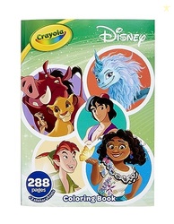 CRAYOLA COLORING BOOK, BIG BOOK OF DISNEY ANIMATION, 288 COLORING PAGES, GIFT FOR KIDS, AGE 3, 4, 5, 6