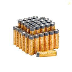 AMAZON BASICS 36-PACK AA ALKALINE HIGH-PERFORMANCE BATTERIES, 1.5 VOLT, 10-YEAR SHELF LIFE