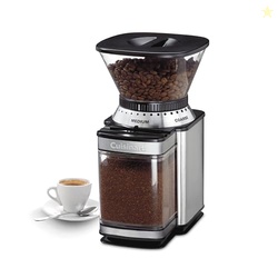 CUISINART COFFEE GRINDER, ELECTRIC ONE-TOUCH AUTOMATIC BURR COFFEE GRINDER WITH 18-POSITION GRIND SELECTOR, CUP SIZE SELECTOR FOR 4  18 CUPS, DBM-8P1, BLACK STAINLESS