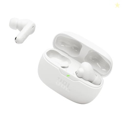 JBL Vibe Beam 2 - True Wireless Noise Cancelling Earbuds Pure Bass Sound & Smart Ambient Technology, 4mics for Crisp, Clear Calls, up to 40Hrs of Playback, IP54 Dust & Water Resistant (White)