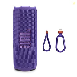 JBL FLIP 7 - PORTABLE WATERPROOF AND DROP-PROOF SPEAKER, BOLD PRO SOUND WITH AI SOUND BOOST, 16HRS OF PLAYTIME, AND PUSHLOCK SYSTEM WITH INTERCHANGEABLE ACCESSORIES (PURPLE)
