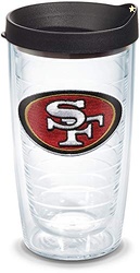 Tervis Made in USA Double Walled NFL San Francisco 49ers Insulated Tumbler Cup Keeps Drinks Cold & Hot, 16oz Mug, Primary Logo