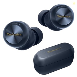 Technics Reference Class Hi-Fi Wireless Earbuds,Dolby Atmos with Head Tracking,Adaptive Noise Cancelling,3 Device Multipoint, 10-hr Battery,Wireless Charging,Improved Fit -EAH-AZ100-A (Blue)