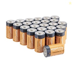 Amazon Basics D Cell All-Purpose Alkaline Batteries, 5-Year Shelf Life, 96 Count, 4 Packs of 24