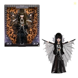 Monster High Doll, Elvira, Mistress of The Dark Collectible in Black Faux Leather Dress with Silvery Batwing Cape and Premium Accessories (Amazon Exclusive)