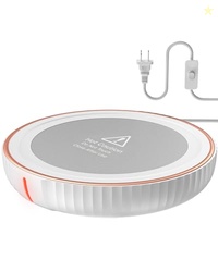 HouseGem Large Candle Warmer Plate - Coffee Cup Mug Warmer for Desk, Candle Melter, Electric Mug Heater for Beverages, Milk & Tea, Coffee Accessories Ideal Gifts Keep Cup Warm (White)