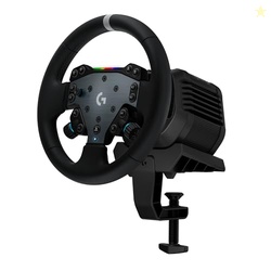 LOGITECH G RS50 SYSTEM, 3-PIECE SIM RACING STEERING WHEEL SETUP - RS50 WHEEL BASE WITH 8 NM DIRECT DRIVE, RS WHEEL HUB WITH 13 BUTTONS AND RS ROUND WHEEL 11INCH - FOR PS5/PS4/PC