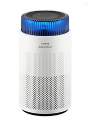 COWAY Air Purifiers for Bedroom Home up to 810 ft, True HEPA Filter for Smoke, Allergies, Pet Dander, Odor, AQI Monitor, Auto&Sleep Mode, Timer, Filter Indicator, Night Light, 3yr Warranty, 100 White