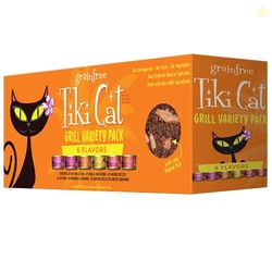 Tiki Cat Grill Wet Cat Food, Variety Pack, 2.8 oz. Cans (12 Count)
