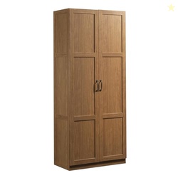 Sauder Select Storage Cabinet, Pantry Cabinet Kitchen Storage with Adjustable Shelves, Bathroom Storage Cabinet, in Highland Oak