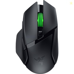 Razer Basilisk V3 X HyperSpeed Customizable Wireless Gaming Mouse: Mechanical Switches Gen-2-5G Advanced 18K Optical Sensor - Chroma RGB 9 Programmable Controls 535 Hr Battery Classic Black