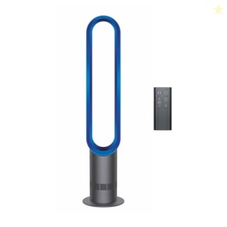 Dyson Cool AM07 Air Multiplier Bladeless Tower Fan, 70 oscillation, 10 levels (Iron/Blue)
