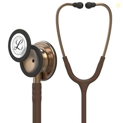 3M Littmann Classic III Monitoring Stethoscope, 5809, More Than 2X as Loud, Weighs Less, Stainless Steel Copper-Finish Chestpiece, 27" Chocolate Tube, Copper Stem and Headset