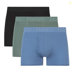 Hanes Men's Originals SuperSoft Trunks, Viscose from Bamboo Underwear for Men, 3-Pack