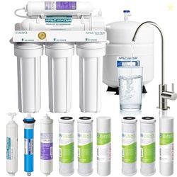 APEC Water Systems ROES-PH75 Essence Series Alkaline Mineral pH+ 75 GPD 6-Stage WQA Certified Ultra Safe Reverse Osmosis Drinking Water Filter System, with Extra High Capacity Pre-Filter Set Stage 1-3