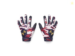 UNDER ARMOUR BOYS YOUTH CLEAN UP CULTURE BASEBALL GLOVES, (410) MIDNIGHT NAVY / / METALLIC GOLD, SMALL