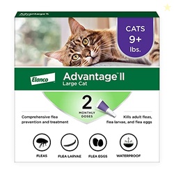 ADVANTAGE II LARGE CAT VET-RECOMMENDED FLEA TREATMENT & PREVENTION | CATS OVER 9 LBS. | 2-MONTH SUPPLY