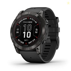 Garmin fnix 7X Pro Sapphire Solar, Multisport GPS Smartwatch, Built-in Flashlight, Solar Charging Capability, Black