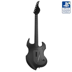 PDP RIFFMASTER Wireless Guitar Controller for PlayStation 5 and PlayStation 4, PS5/PS4, Rock Band 4, Fortnite Festival, Audio Jack, Rechargeable Battery, Officially Licensed by Sony - Black