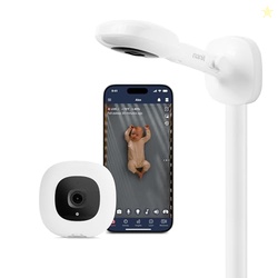 Nanit Pro Smart Baby Monitor - Camera & Wall Mount- 1080p Wi-Fi Video Camera, 2-Way Audio, See Your Baby from Anywhere, Sound/Motion/Cry Notifications, Night Vision