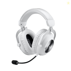 Logitech G PRO X 2 Lightspeed Wireless Gaming Headset: Wireless Gaming Headphones with Mic, 50mm Graphene Drivers, 2.02.07.1 Surround, Bluetooth/USB/3.5mm Aux, for PS4/PS5/PC/Nintendo Switch - White