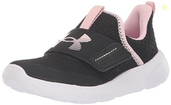 Under Armour Girls' Pre School Flash, (001) Black/Prime Pink/Prime Pink, 3, US