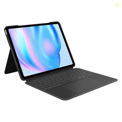 Logitech Combo Touch iPad Air 13-inch (M2 & M3)(2024 & 2025) Keyboard Case - Detachable Backlit Keyboard with Kickstand, Comfortable Typing, Multi-use Mode - Midnight Black