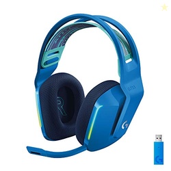 LOGITECH G733 LIGHTSPEED WIRELESS GAMING HEADSET, SUSPENSION HEADBAND, LIGHTSYNC RGB, BLUE VO!CE MIC, PRO-G AUDIO  BLUE, GAMING HEADSET WIRELESS, PC, PS5, PS4, SWITCH COMPATIBLE