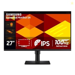 Samsung 27 (S40GD) Borderless Business Monitor with IPS Panel, 100Hz Refresh Rate, Eye Saver Mode, Ergonomic Design, Game Picture Mode, LS27D402GANXGO, 3 Yr Warranty