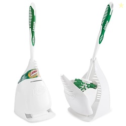 Libman Designer Bowl Brush and Caddy - 2 Pack - Toilet Brush and Holder Set, Non-Scratch, Bathroom Brush, Hygenic Caddy with Drying Slits