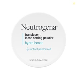 Neutrogena Hydro Boost Translucent Loose Setting Powder with Purified Hyaluronic Acid for Smooth Skin, Blurs Imperfections and Sets Makeup, Lightweight Face Powder, .44 oz