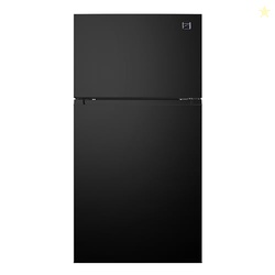 Kenmore 33" Top Mount Refrigerator with Freezer - Adjustable Shelving, Humidity-Controlled Crispers, Optional Ice Maker, LED Lighting, ENERGY STAR Certified, 20.5 cu. ft. Capacity - Black