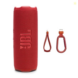 JBL Flip 7 - Portable Waterproof and Drop-Proof Speaker, Bold Pro Sound with AI Sound Boost, 16Hrs of Playtime, and PushLock System with Interchangeable Accessories (Red)