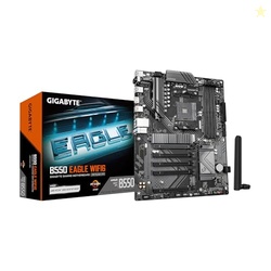 GIGABYTE B550 Eagle WIFI6 Motherboard, Supports AMD AM4 Ryzen 5000 Processors, ATX, DDR4, 2X M.2, PCIe 4.0, WIFI6, 1GbE LAN, EZ-Latch