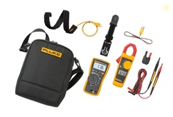 Fluke 116/323 Multimeter and Clamp Meter HVAC Combo Kit, AC/DC Voltage, AC Current 400 A, Microamps to Test Flame Sensors, Includes Temp Probe, Test Leads, TPAK and Carrying Case