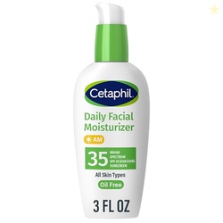 Cetaphil Face Moisturizer, Daily Oil Free Facial Moisturizer with SPF 35, For Dry or Oily Combination Sensitive Skin, Fragrance Free Face Lotion