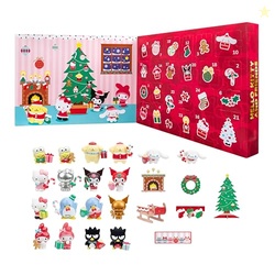 Hello Kitty and Friends 2025 Holiday Advent Calendar - 18 Figures with Mix & Match Accessories - 24 Surprises - Kids and Sanrio Fans Ages 6+