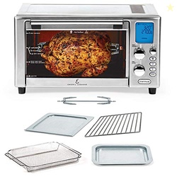 EMERIL LAGASSE EVERYDAY 360 STAINLESS STEEL AIR FRYER, 360 QUICK COOK TECHNOLOGY, XL CAPACITY, 9-IN-1, 12 PRE-SET COOKING FUNCTIONS INCLUDING BAKE, ROTISSERIE, BROIL, PIZZA, SLOW COOK, TOASTER