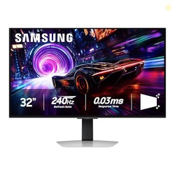 SAMSUNG 32 ODYSSEY QD-OLED G8 (G81SF), 4K, 240HZ, GAMING MONITOR, 0.03MS RESPONSE TIME, DISPLAYHDR TRUE BLACK 400, AMD FREESYNC PREMIUM PRO, G-SYNC COMPATIBILE, 3 YR WARRANTY, LS32FG810SNXZA, 2025