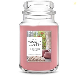 YANKEE CANDLE HOME SWEET HOME, HOLIDAY SCENTED CANDLE, 22OZ LARGE JAR WITH UP TO 150 HOUR BURN TIME, GIFTABLE