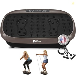 Lifepro Vibration Plate Exercise Machine with Magnetic Acupoints - Full Body Vibration Platform for Beginners and Recovery - Ideal Lymphatic Drainage Massager for Muscle Toning and Overall Fitness