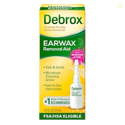 Debrox Ear Wax Removal Drops, Gentle Microfoam Ear Wax Remover, 0.5 Fl Oz