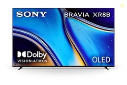 Sony 77 Inch OLED 4K Ultra HD TV BRAVIA XR8B Smart Google TV with Dolby Vision HDR and Exclusive Features for PlayStation 5 (K-77XR8B), 2025 Model