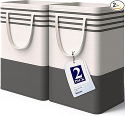 KITSURE LAUNDRY HAMPER - 2-PACK