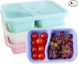 Finorder 4 Pack Wheat Straw Containers