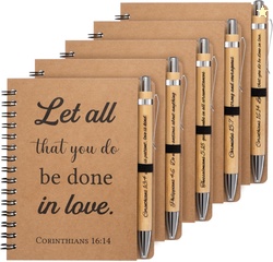 10 Pcs/5 Set of Christian Gifts Spiral Notebooks