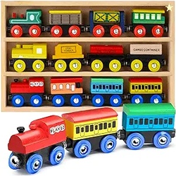Wooden Train Set 12 PCS